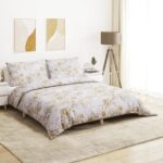 Bild von vidaXL Dekbedovertrekset 200×200 cm katoen wit en bruin