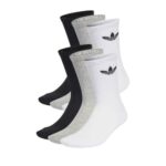 Bild von adidas Originals Trefoil Cushion sokken – set van 3 zwart/grijs/wit 34-36 Unisex