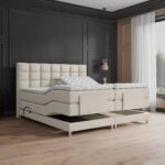 Bild von Beddenscout24 Elektrische Boxspring Complete Set Dublin Beige 160×200 cm